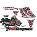 Snow Mobile Urban Camo Vinyl Wraps Fit Ski Doo Rev