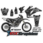 Yamaha Banshee WR Motocross Skulls And Hammers Vinyl Kit Fits 2007-2011