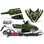 Snow Mobile Skulls And Hammers Vinyl Stickers Fit Arctic Cat Crossfire