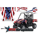 Kawasaki Teryx 750 2010-2011 UTV Stars And Stripes Vinyl Wrap Kit