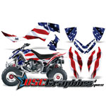 2006-2008 Polaris Outlaw 450 Quad Stars And Stripes Vinyl Graphics