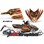 Snow Mobile Firestorm Vinyl Stickers Fit Arctic Cat Crossfire