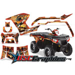 Four Wheel FireStorm Vinyl Wraps Fit Polaris Sportsman 500 - DSC-556465422SF