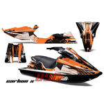 Sea Doo Bombardier XP Orange Carbon X Jet Ski Graphic Wrap Kit 1994-1996