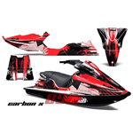 Carbon X Red Jet Ski Vinyl Graphic Wrap Kit 1994-1996 Sea Doo Bombardier XP