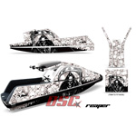 White Reaper Yamaha Superjet Jet Ski Vinyl Graphic Wrap Kit Square Nose