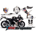 2008-2010 Suzuki GSXR 600 Sport Bike Black T-bomber Graphic Kit