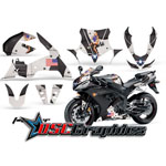 2004-2005 Yamaha R1 Sport Bike Black T-bomber Vinyl Kit