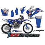 Yamaha Banshee WR Motocross Blue T-bomber Vinyl Kit Fits 2007-2011