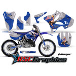 Yamaha Banshee YZ Motocross Blue T-bomber 2 Stroke Sticker Kit Fits 2002-2011