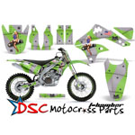 Kawasaki KLX400 Motorcycle Green T-bomber Graphic Kit Fits 2000-2009