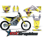 Suzuki RM Motocross Yellow T-bomber Graphic Kit Fits RM 1996-1998