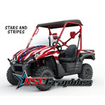 2007-2009 Kawasaki Teryx 750 UTV Stars And Stripes Vinyl Stickers Kit