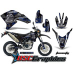 Yamaha Banshee WRR 2007-2008 Motocross Black Toxicity Sticker kit
