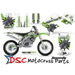 2000-2009 Kawasaki KLX400 Motorcycle Green Toxicity Graphic Kit