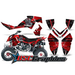 Polaris Quad Toxicity Vinyl Graphics Fit Outlaw 450 2006-2008