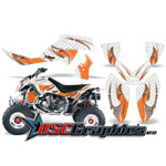 Polaris Outlaw 450 2006-2008 Quad Tribal Flames Vinyl Graphics