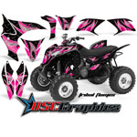 Honda TRX 700XX ATV Pink Tribal Flames Graphic Kit Fits