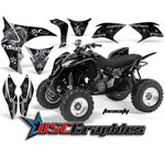 Honda TRX 700XX ATV Silver Toxicity Graphic Kit Fits