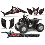 Honda ATV Black Bone Collector Sticker Kit Fits TRX90