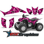 Honda ATV Pink Northstar Sticker Kit Fits TRX90