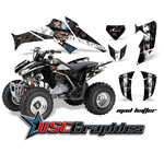 Honda TRX 250 EX ATV Black Madhatter Graphic Kit Fits 2005-2011