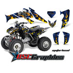 2005-2011 Honda TRX 250 EX ATV Blue Motorhead Graphic Kit