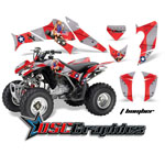 2005-2011 Honda TRX 250 EX ATV Red T-bomber Graphic Kit