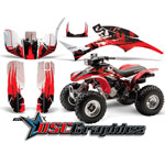 1993-2006 Honda TRX300EX ATV Red Carbon X Graphic Kit