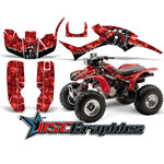 1993-2006 Honda TRX300EX ATV Red Reaper Graphic Kit