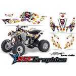 Honda TRX400EX ATV White Love Kills Sticker Kit Fits 2008-2011