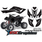 Honda TRX400EX 2008-2011 ATV Black Skulls And Hammers Sticker Kit