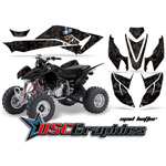 2008-2011 Honda TRX400EX ATV Black Mad Hatter Sticker Kit