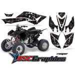 2008-2011 Honda TRX400EX ATV Black Reaper Sticker Kit