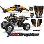 Honda TRX400EX 1999-2007 ATV Yellow Toxicity Vinyl Kit