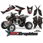 2004-2011 Honda TRX450R ATV Black Bone Collector Vinyl Sticker Kit