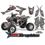 Honda TRX450R 2004-2011 ATV Silver Bone Collector Vinyl Sticker Kit