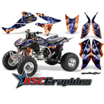 Honda TRX450R ATV Orange Mad Hatter Vinyl Sticker Kit Fits 2004-2011