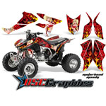 2004-2011 Honda TRX450R ATV Red Motorhead Mandy Vinyl Sticker Kit