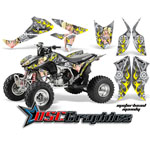 Honda TRX450R ATV Silver Motorhead Mandy Vinyl Sticker Kit Fits 2004-2011