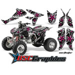 2004-2011 Honda TRX450R ATV Black and Pink Northstar Vinyl Sticker Kit