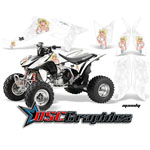 Honda TRX450R 2004-2011 ATV White Mandy Vinyl Sticker Kit