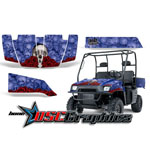 Polaris Ranger 500 XP 2005-2008 UTV Blue Bone Collector Vinyl Wrap Kit