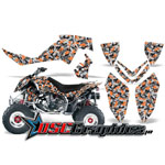 2006-2008 Polaris Outlaw 450 Quad Urban Camo Vinyl Graphics