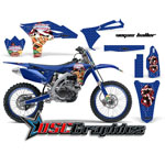 Yamaha Banshee YZF Motocross Blue Vegas Baller 4 Stroke Vinyl Graphic Kit Fits 2010-2011
