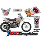 Yamaha Banshee TTR50 2006-2009 Motocross White Vegas Baller Vinyl Graphic Kit
