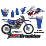 Yamaha Banshee WR Motocross Blue Warhawk Vinyl Kit Fits 2007-2011