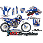 Yamaha Banshee WR 1998-2002 Motocross Blue Warhawk Vinyl Graphic Kit