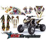 Kawasaki KFX450 2001-2008 ATV White Love Kills Vinyl Sticker Kit