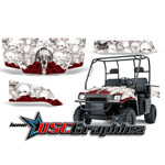 2005-2008 Polaris Ranger 500 XP UTV White Bone Collector Vinyl Wrap Kit